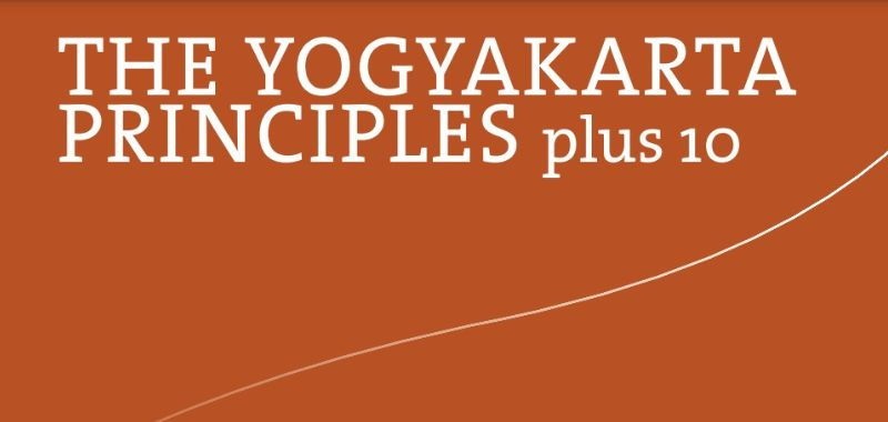 Naranja portada del documento de los Principios de Yogyakarta Plus 10