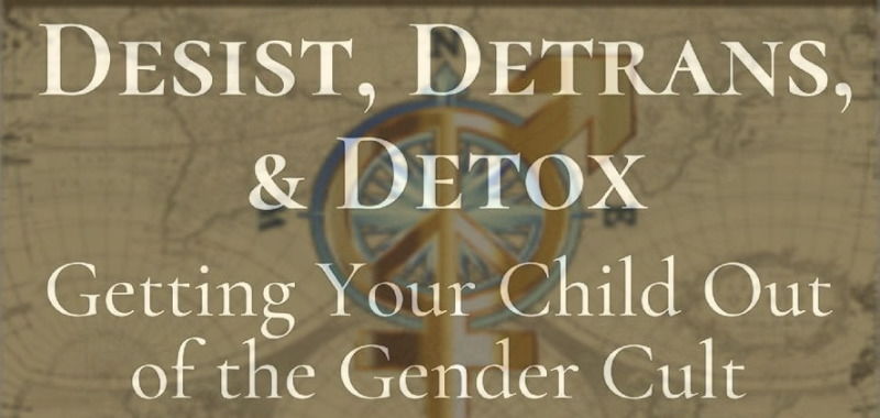 De la portada del libreo Detrans, Desist & Detox