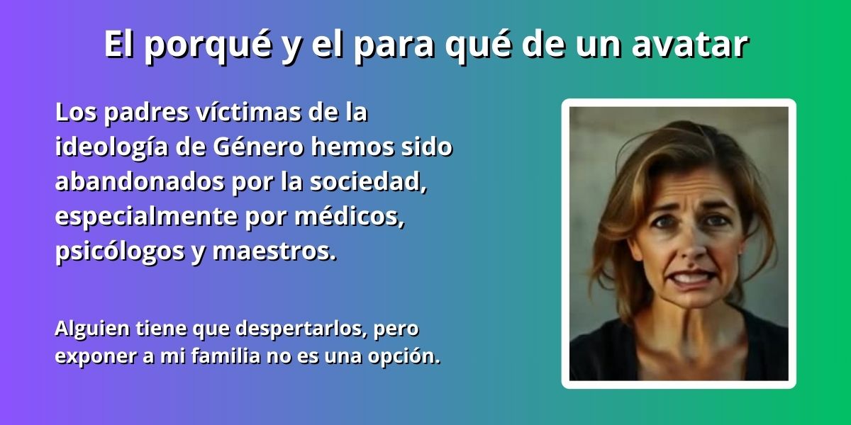 Avatar de una madre víctima de la ideología de género