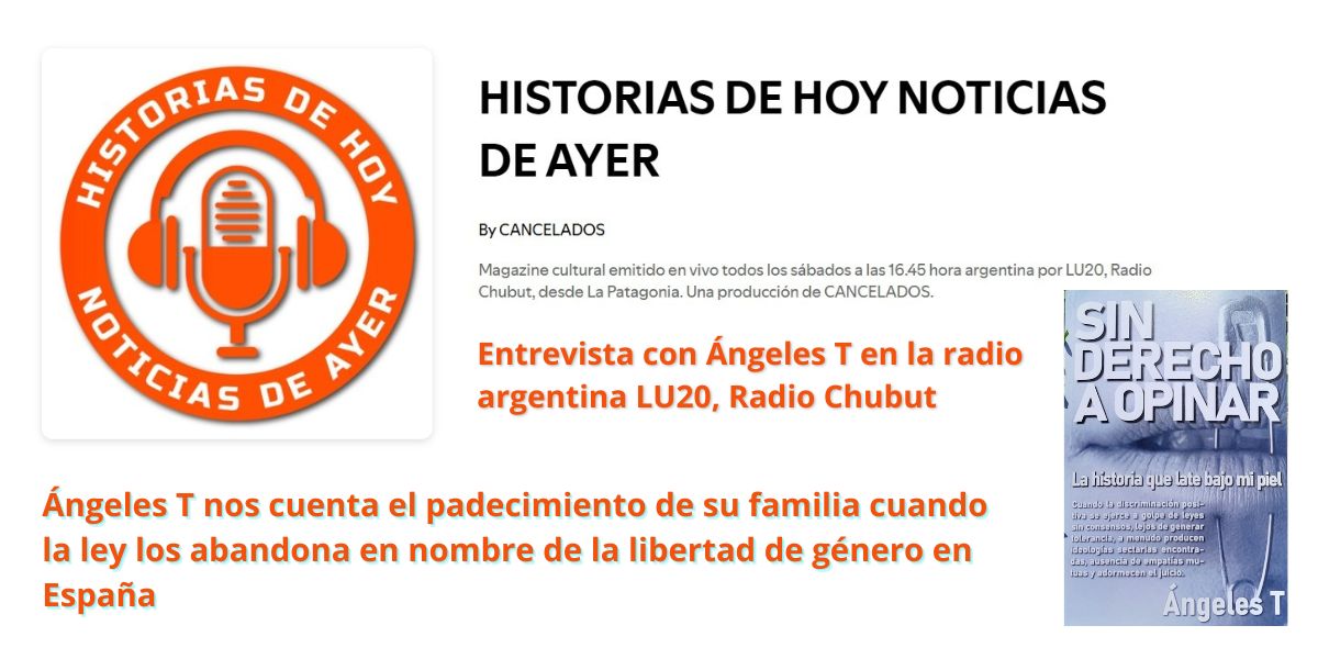 Entrevista con Ángeles T en la radio argentina LU20, Radio Chubut